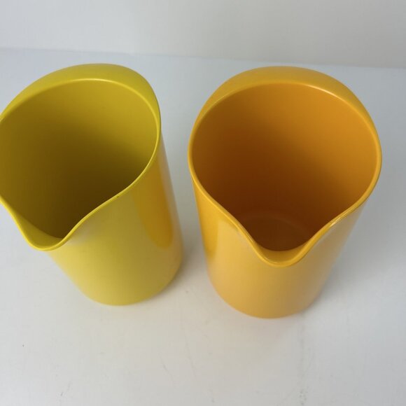 2 Rosti Melamine Pitcher Midcentury Modern Danish Design Utensil Holder 6.5" 1L - Picture 3 of 9